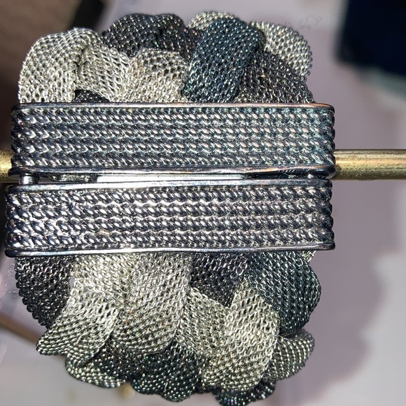 Braided Multi Metals Mesh magnetic bracelet multi color metals silver/grey COOL - Picture 6 of 11